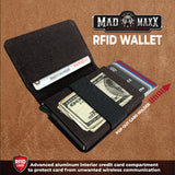 Canvas RFID Block Slim Wallet - 6 Pieces Per Retail Ready Display 23746