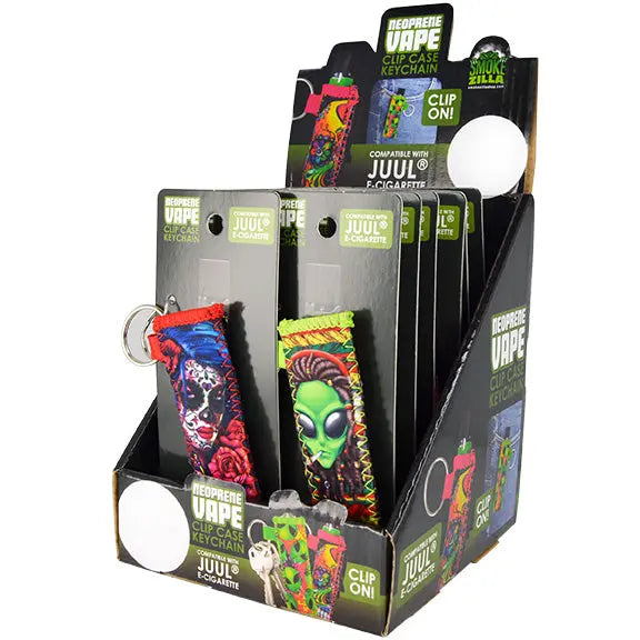 Neoprene Vape Case Keychain - 12 Pieces Per Retail Ready Display 24734 Neoprene Vape Case Keychain - 12 Pieces Per Retail Ready Display 24734