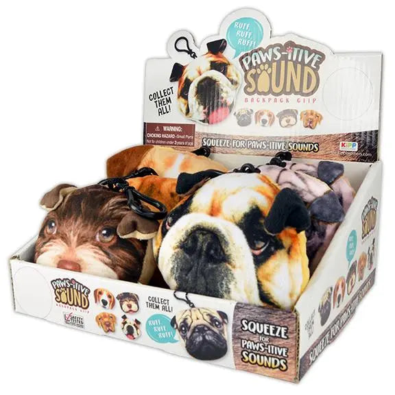 Backpack Clip Dog Sound - 6 Pieces Per Retail Ready Display 24747 KIPP BROTHERS