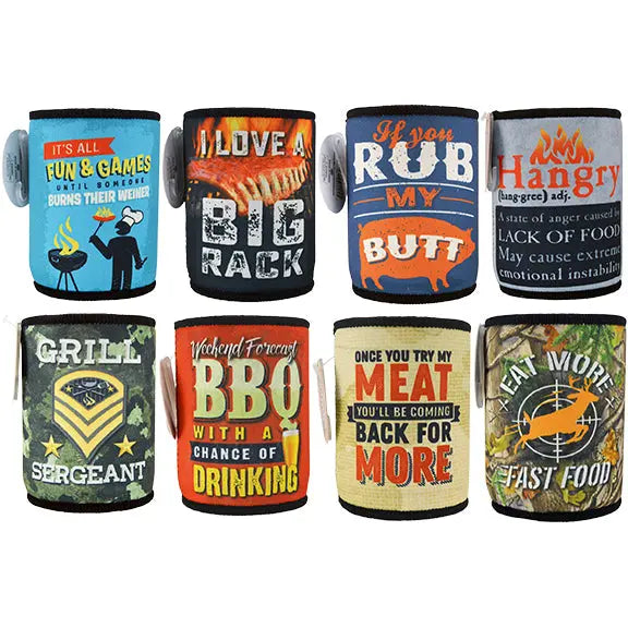 Neoprene Can Cooler and Bottle Suit Grill Assortment - 11 Pieces Per Retail Ready Display 88215 POLAR GEAR
