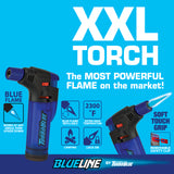 Blue Line XXL Torch Lighter - 12 Pieces Per Retail Ready Display 24833