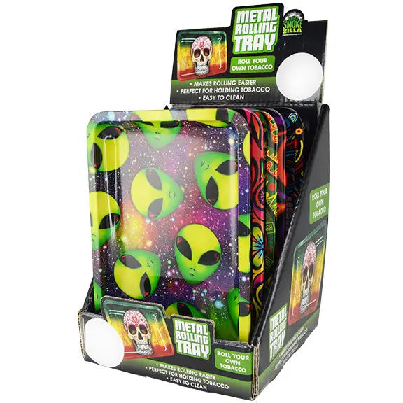 Metal Roll Tray - 6 Pieces Per Retail Ready Display 25232 SMOKEZILLA