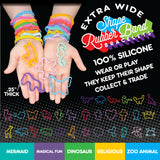 Silicone Extra Wide Shaped Bracelet Pack - 24 Pieces Per Retail Ready Display 26640