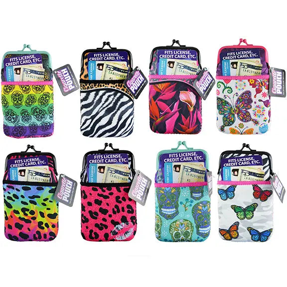 Neoprene Cigarette Pouch with Pocket - 8 Pieces Per Retail Ready Display 27803 SMOKEZILLA