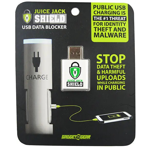 USB Data Blocker Charging Accessory - 6 Pieces Per Retail Ready Display 28172 GADGET GEAR