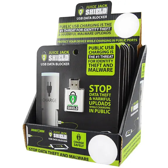USB Data Blocker Charging Accessory - 6 Pieces Per Retail Ready Display 28172 GADGET GEAR