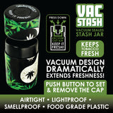 Smell Proof Vacuum Storage Jar - 6 Pieces Per Retail Ready Display 30007