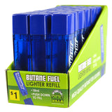 18ML Torch Blue Bulk Butane Refill - 18 Pieces Per Retail Ready Display 41394