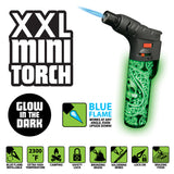 Glow in The Dark XXL Thin Torch Lighter - 8 Pieces Per Retail Ready Display 41402