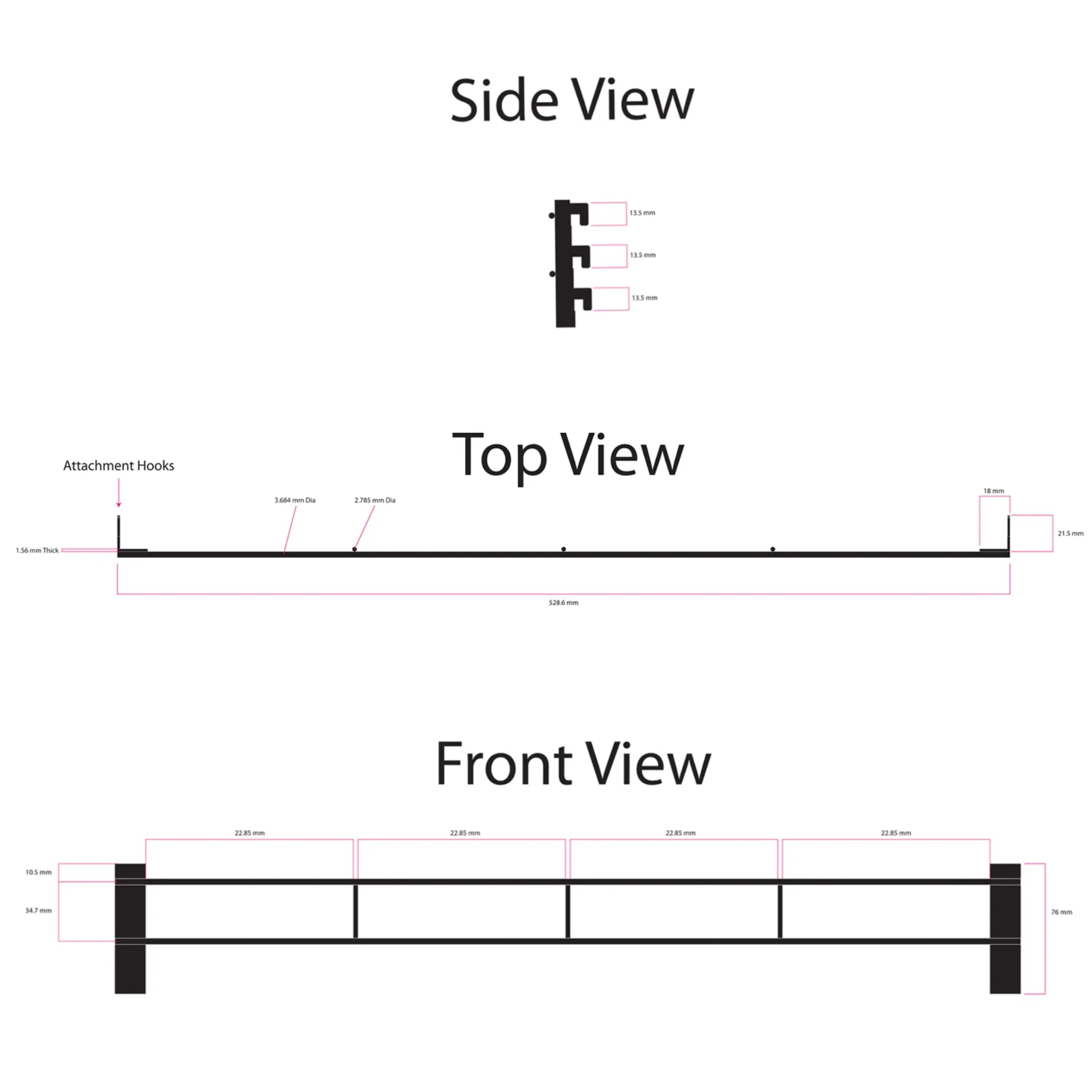 Merchandising Fixture - Peg Fixture For Spinning Rack ONLY 974540 SMOKEZILLA