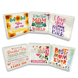 Mother's Day Glass Keepsake - 6 Pieces Per Retail Ready Display 23573