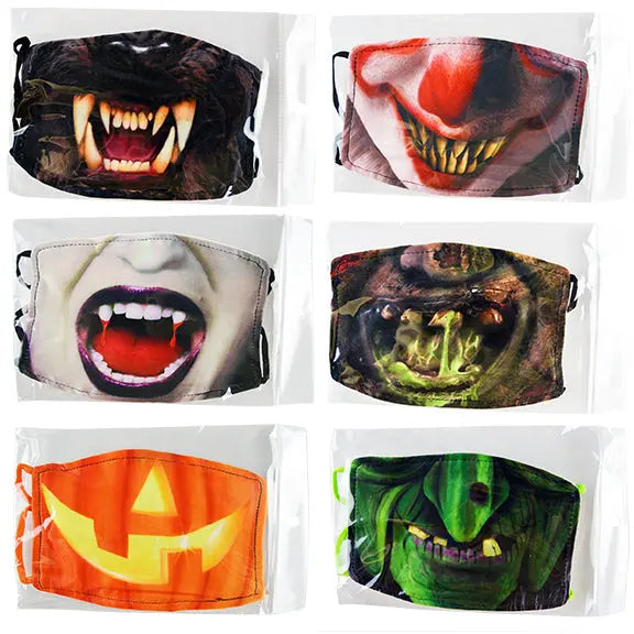 Halloween Printed Mask - 24 Pieces Per Retail Ready Display KP4175 KIPP BROTHERS
