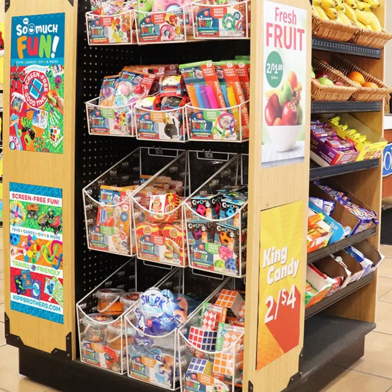 Merchandising Fixture - So Much Fun Clear Toy Bin Kit ONLY 88383 KIPP BROTHERS