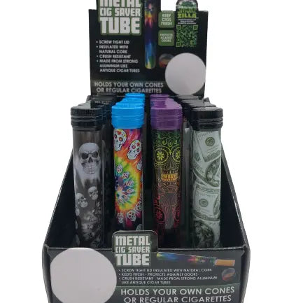 Metal Cigarette Saver Tube- 24 Pieces Per Retail Ready Display 22550 SMOKEZILLA