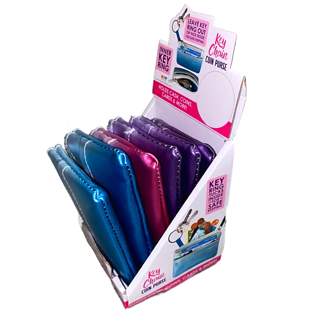 Coin Purse Key Chain Pieces Per Retail Ready Display 25914