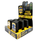 Zodiac Foil Dual Turbo Torch Lighter- 12 Pieces Per Retail Ready Display 25921