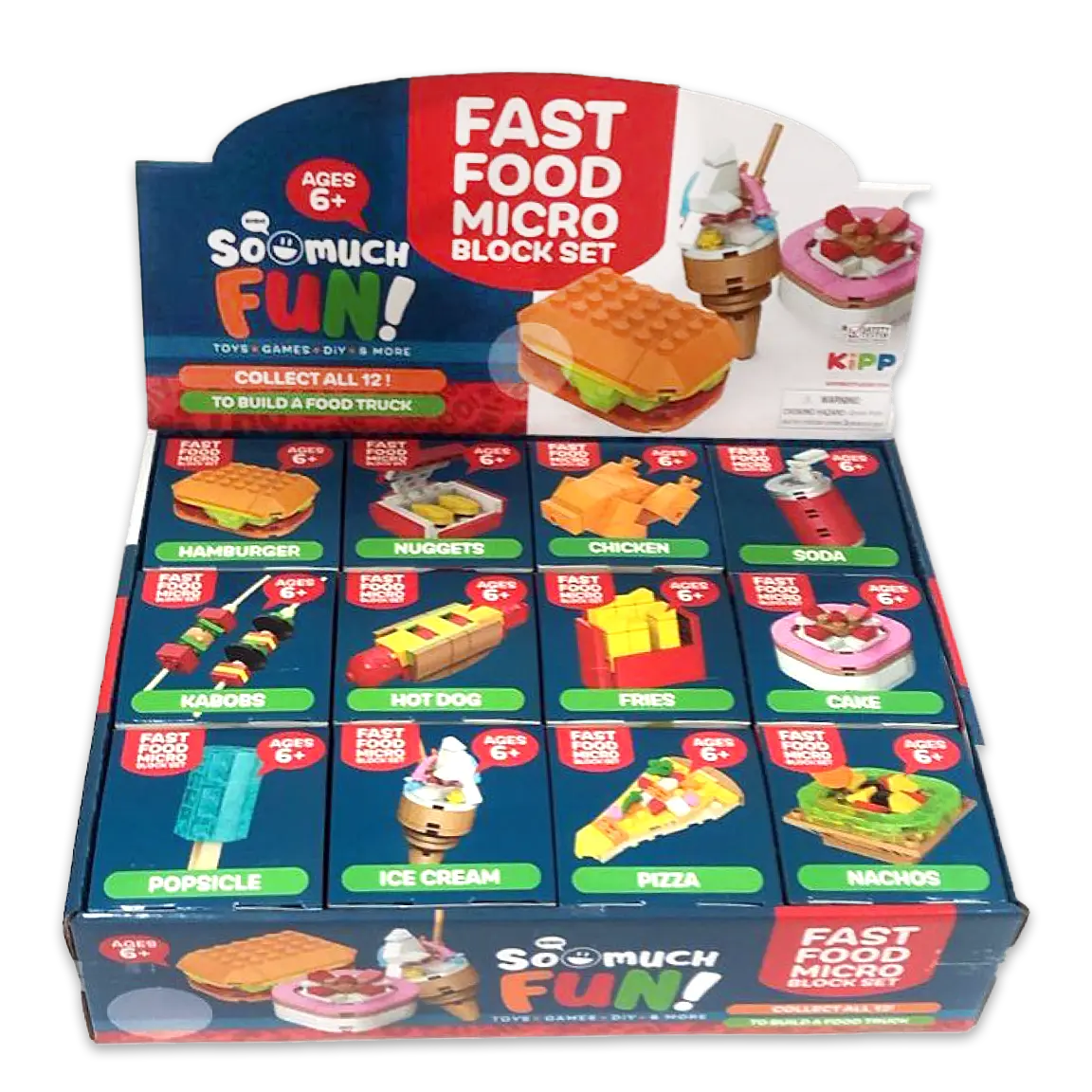 Micro Block Fast Food Set - 12 Pieces Per Retail Ready Display 24705 ...