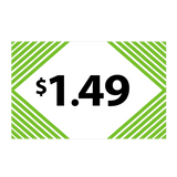 Merchandising Fixture - $1.49 Retail Tag 25 Per Pack 978310