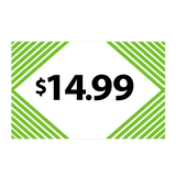 Merchandising Fixture - $14.99 Retail Tag 25 Per Pack 978480