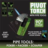 Pivot Head Torch Lighter with Tools - 8 Pieces Per Retail Ready Display 41487