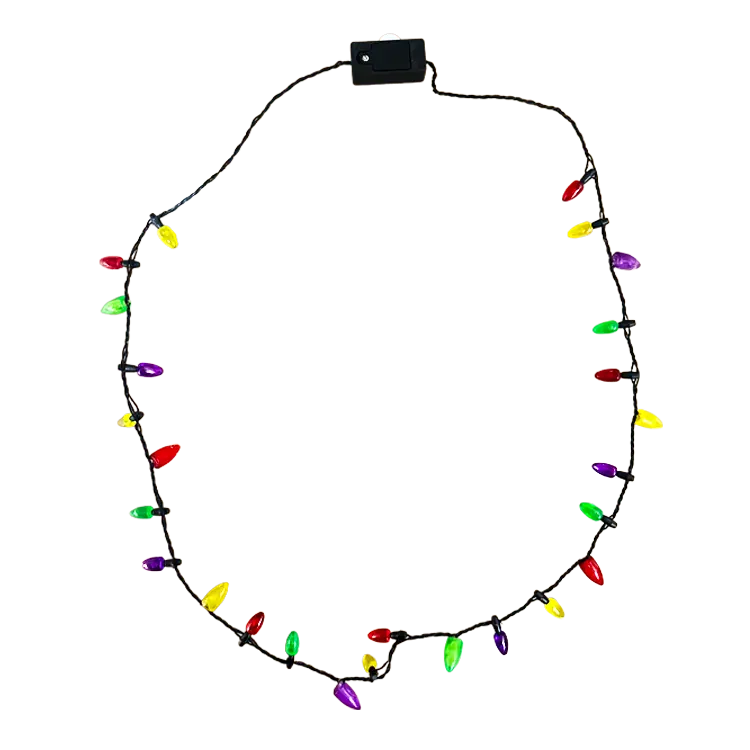 Christmas Necklace with 6 Pegs - 24 Pieces Per Pack 22495 NOVELTY INC WHOLESALE