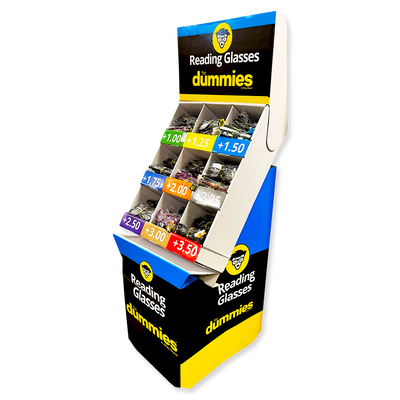 ITEM NUMBER 022513 READING GLASSES ASSORTED STRENGTHS FLOOR DISPLAY 360 PIECES PER DISPLAY