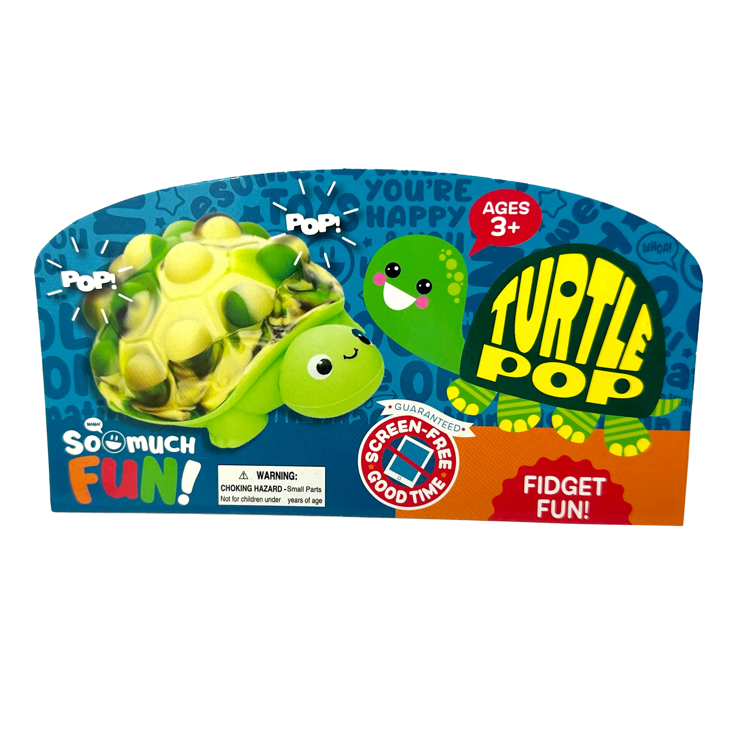 ITEM NUMBER 023654 FIDGET POP TURTLE 12 PIECES PER PACK NOVELTY INC