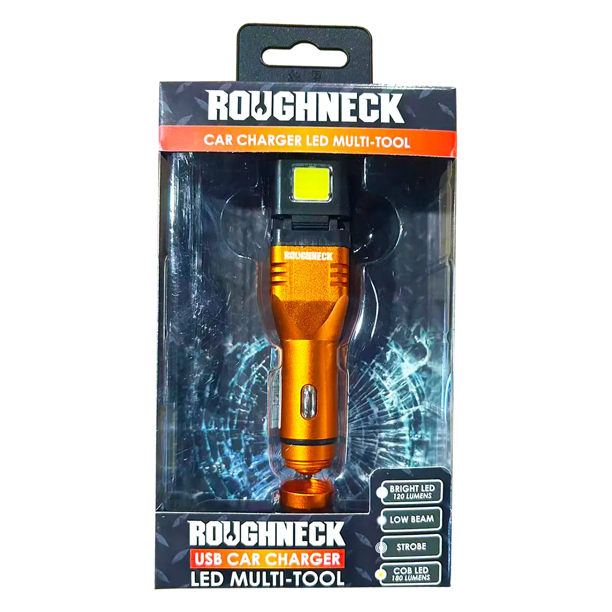 car charger rechargeable flashlight Car Charger DC Dual Port USB / USB-C with Flashlight