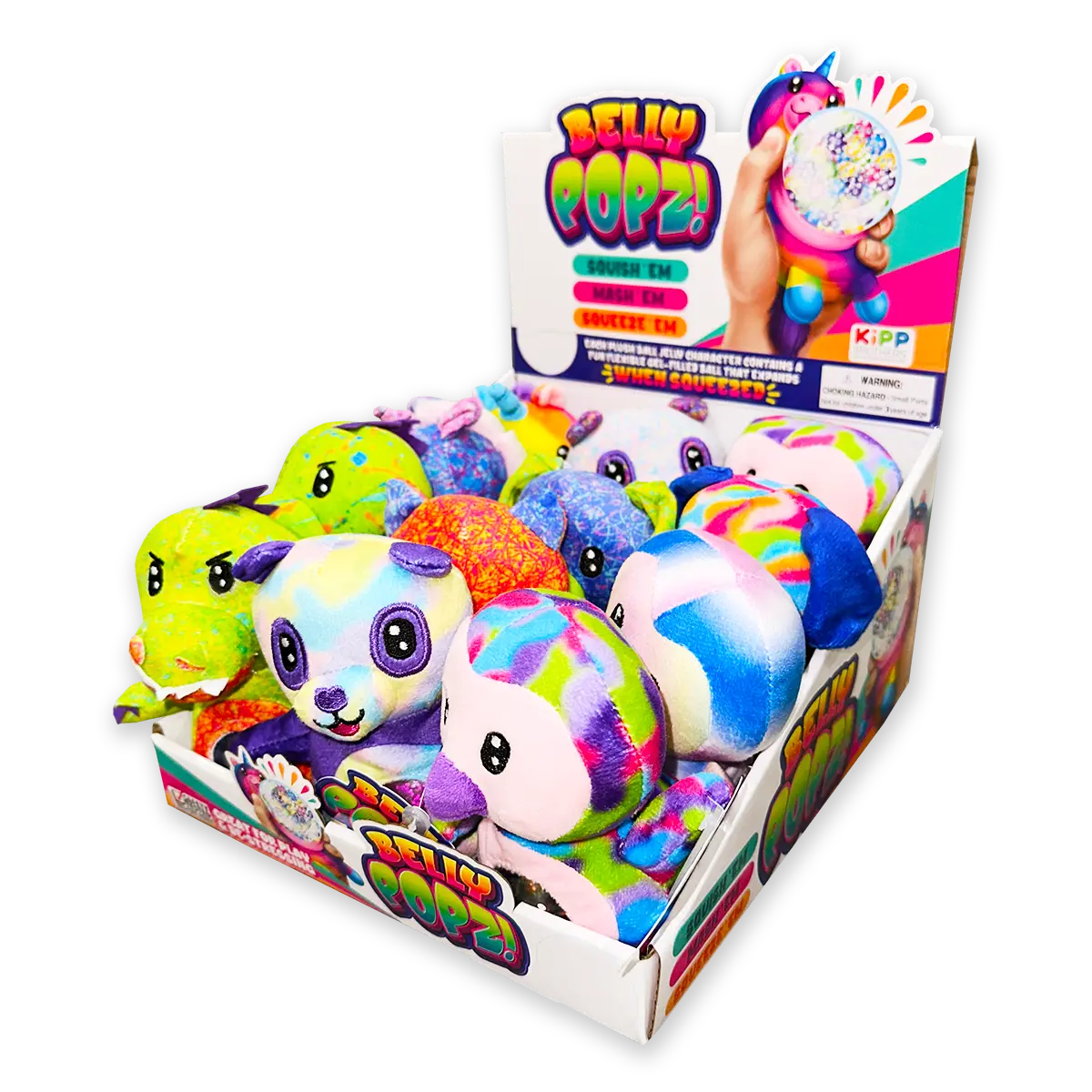 Belly Popz Plush Toy - 12 Pieces Per Display 23752 - NOVELTY INC