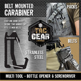 Multi-Tool Belt Mounted Carabiner - 12 Pieces Per Retail Ready Display 23762