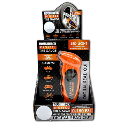 ITEM NUMBER 023774 DIGITAL TIRE GAUGE 6 PIECES PER DISPLAY