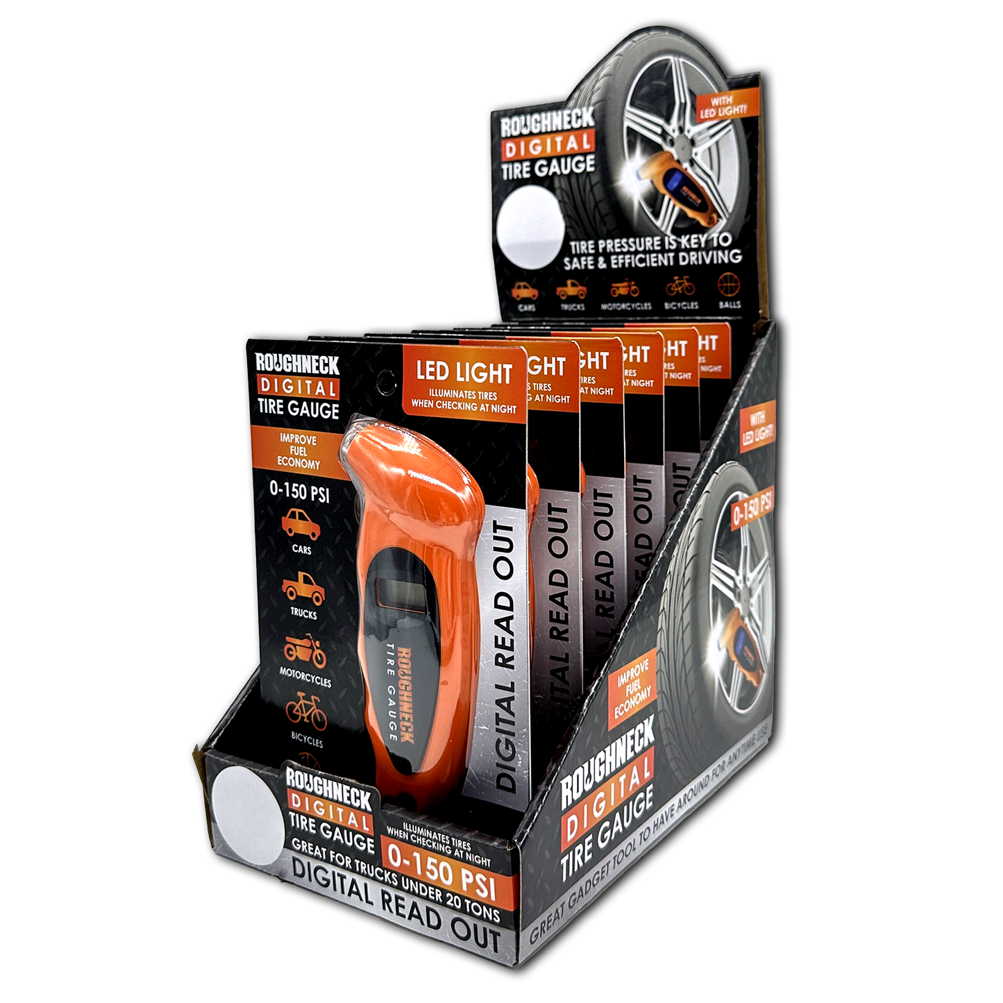 ITEM NUMBER 023774 DIGITAL TIRE GAUGE 6 PIECES PER DISPLAY