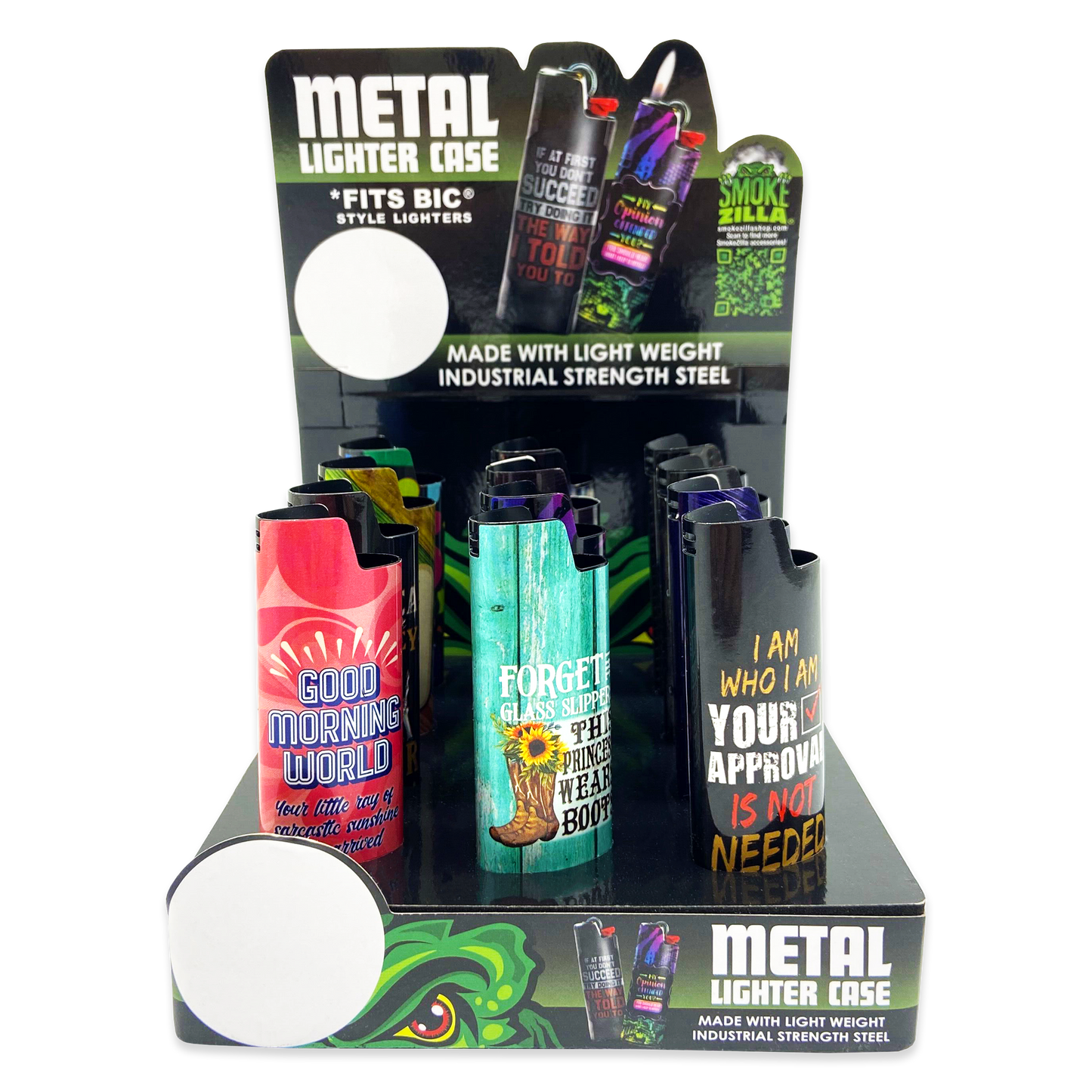 ITEM NUMBER 023785 PRINTED LIGHTER CASE 12 PIECES PER DISPLAY