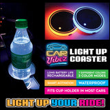 Mood Light LED Light-Up Coaster - 4 Pieces Per Retail Ready Display 41678