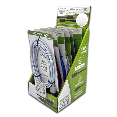 ITEM NUMBER 023827 10FT USB-TO-LIGHTNING CLOTH CABLE 6 PIECES PER DISPLAY