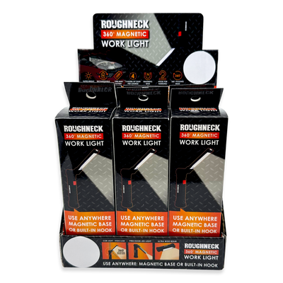 ITEM NUMBER 023862 ROUGHNECK WORK FLASHLIGHT 6 PIECES PER DISPLAY