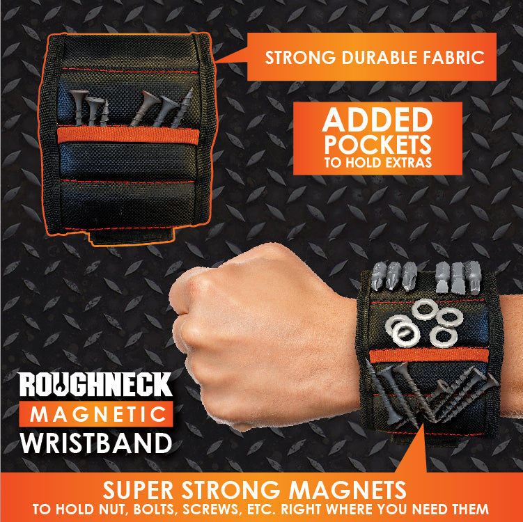WHOLESALE ROUGHNECK MAGNETIC WRISTBAND TOOL HOLDER 6 PIECES PER DISPLA –  NOVELTY INC WHOLESALE