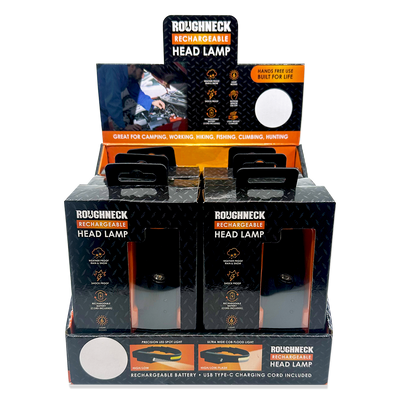 ITEM NUMBER 023977 MOTION ACTIVATED HEADLAMP FLASHLIGHT 6 PIECES PER DISPLAY