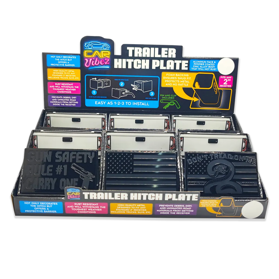 Trailer Hitch Plate Insert 6 Pieces Per Retail Ready Display 24069