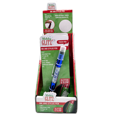 ITEM NUMBER 024071 HOLIDAY GLITTER PEN 6 PIECES PER DISPLAY