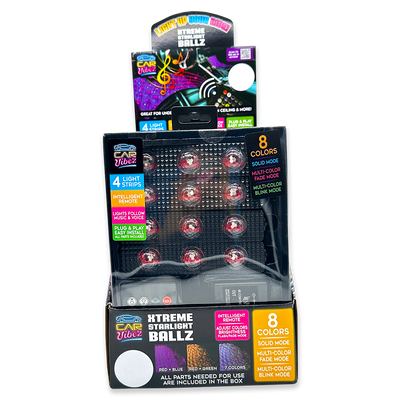 ITEM NUMBER 024114 XTREME STARLIGHT BALLZ 6 PIECES PER DISPLAY