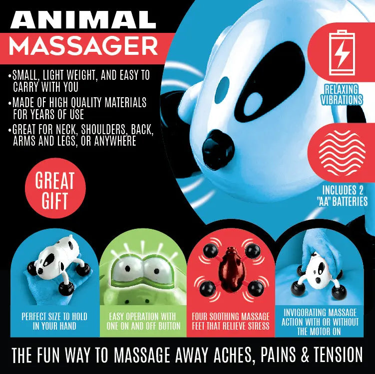 Animal Hand Massager 6 Pieces Per Retail Ready Display 24124 - NOVELTY NOVELTY INC WHOLESALE Animal Hand Massager 6 Pieces Per Retail Ready Display 24124 - NOVELTY NOVELTY INC WHOLESALE