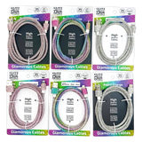 Charging Cable Glitz N Glam Assortment- 6 Pieces Per Retail Ready Display 24130