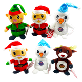 Christmas Belly Popz Plush Toy - 6 Pieces Per Display 24200