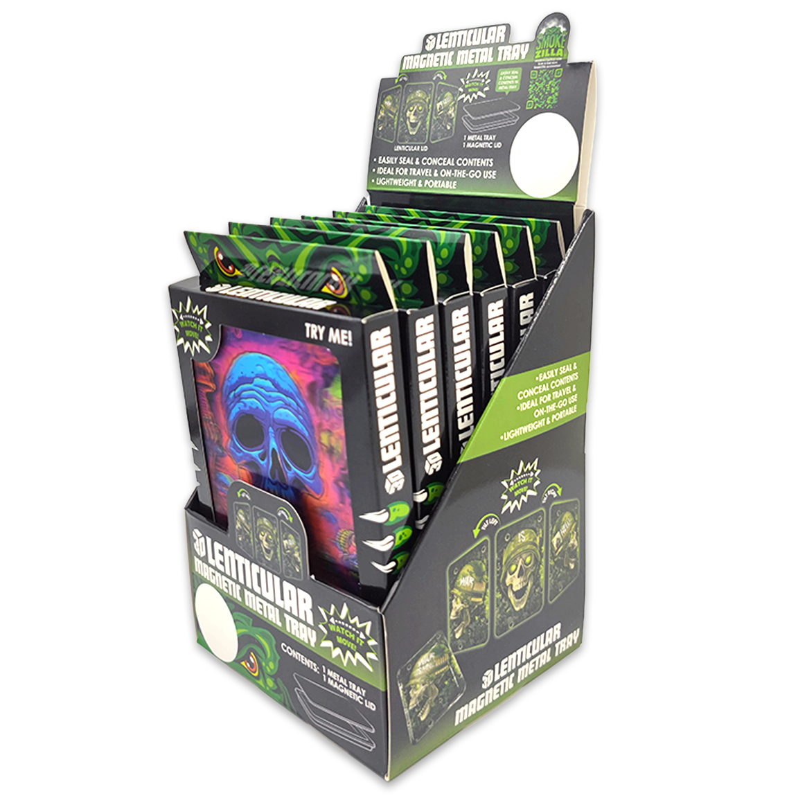 ITEM NUMBER 024205 3D LENTICULAR MAGNETIC METAL TRAY 6 PIECES PER DISPLAY