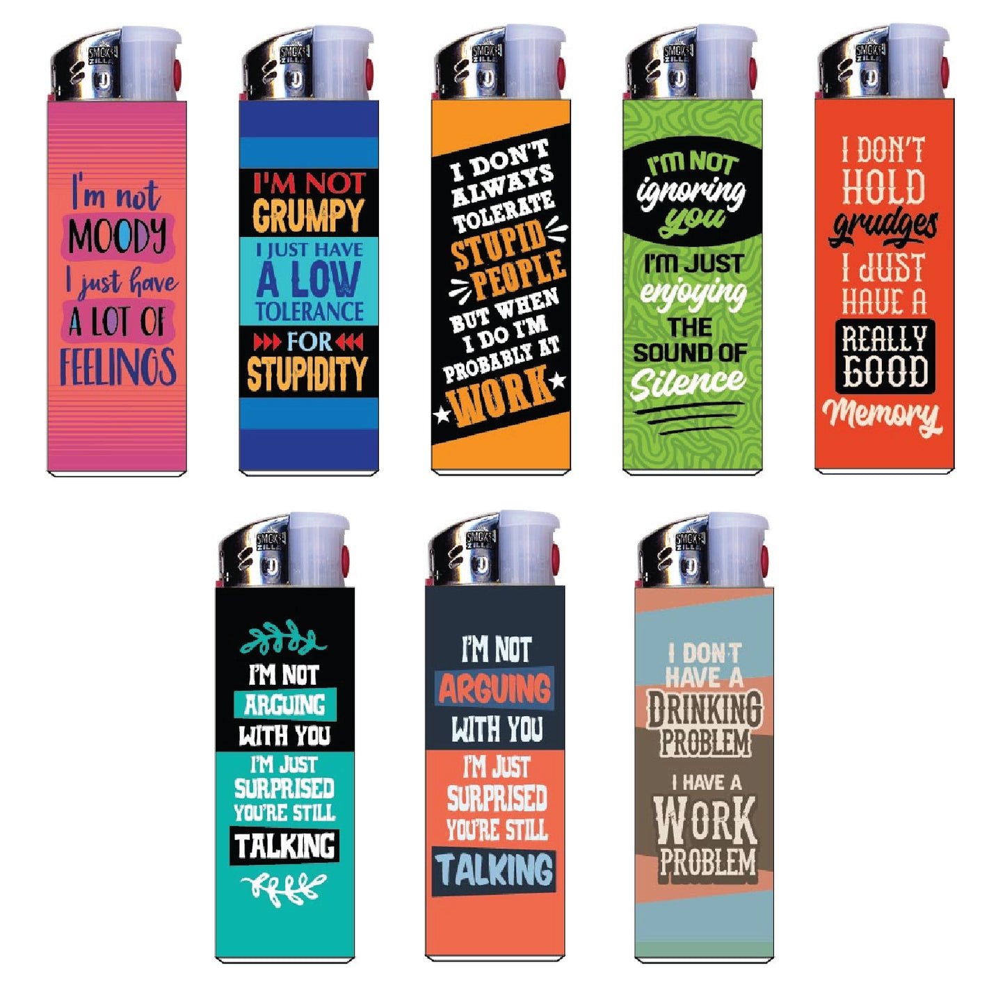 ITEM NUMBER 024333 SARCASTIC LIGHT UP LIGHTER 30 PIECES PER DISPLAY