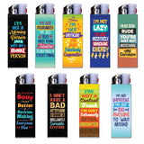 Sarcastic Light Up Curve Lighter- 30 Pieces Per Retail Ready Display 24333