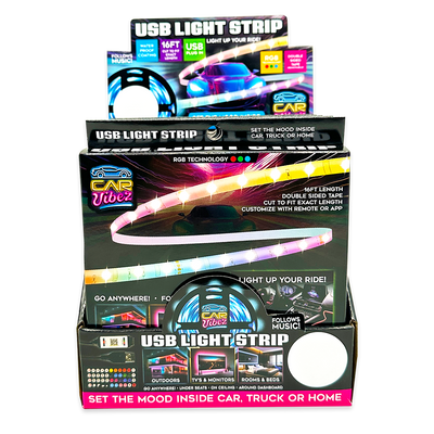 ITEM NUMBER 024338 LED MOOD LIGHT STRIP 6 PIECES PER DISPLAY