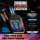 Zodiac Dual Torch Lighter- 12 Pieces Per Retail Ready Display 41661