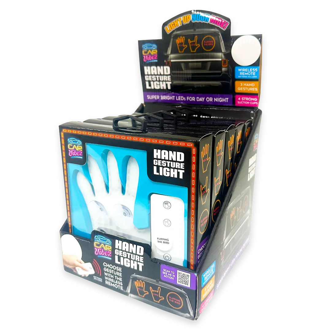 WHOLESALE HAND GESTURE LIGHT 6 PIECES PER DISPLAY 24454 NOVELTY INC